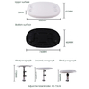 HT-M02+HT-BSO El sistema de mesa plegable extraíble para vehículos marinos y autocaravanas con 4 portavasos está hecho de ABS y aluminio que se puede levantar y bajar