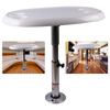 HT-M01N+HT-BSO El sistema de mesa plegable extraíble para vehículos marinos y autocaravanas con 4 portavasos está hecho de ABS y aluminio