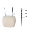 HW-HRLR130--Reposacabezas de cuero beige