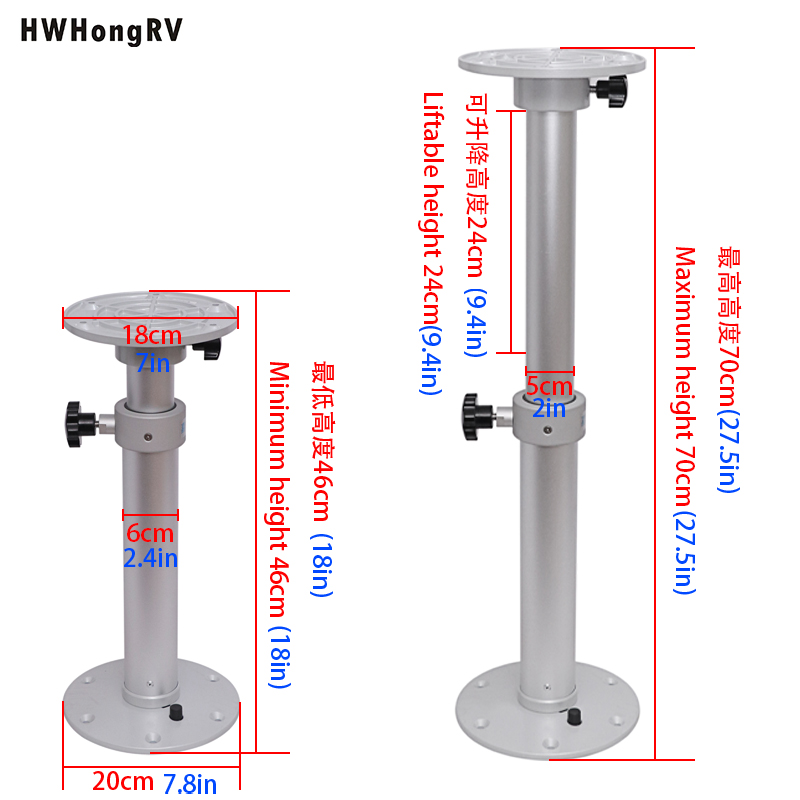 Las patas de la mesa elevadora de aleación de aluminio son la solución perfecta para los propietarios de yates que buscan durabilidad y estilo.