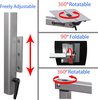 HWHongRV Pata de mesa para Rv con mesa plegable giratoria de 360 ​​grados extraíble de aleación de aluminio de primera calidad, soporte para patas de mesa para Rv, pontón, camión, camper, remolque de viaje