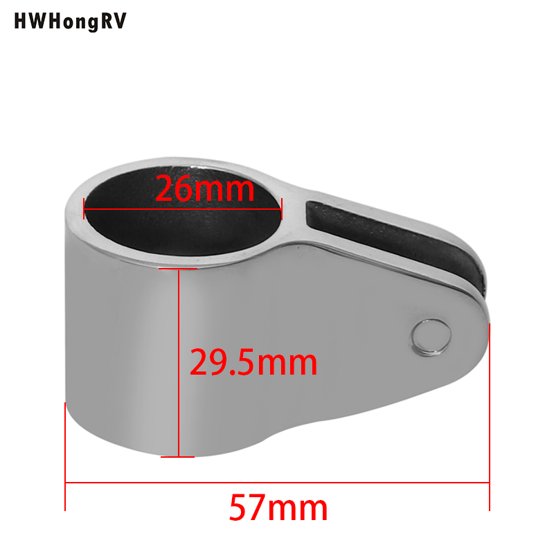 HWHongRV Accesorio de hardware marino de acero inoxidable apto para diapositiva de mandíbula superior de barco Perno de ajuste superior de barco de acero inoxidable Abrazadera de tubo de perno deslizante de mandíbula seamarinehardware (360)