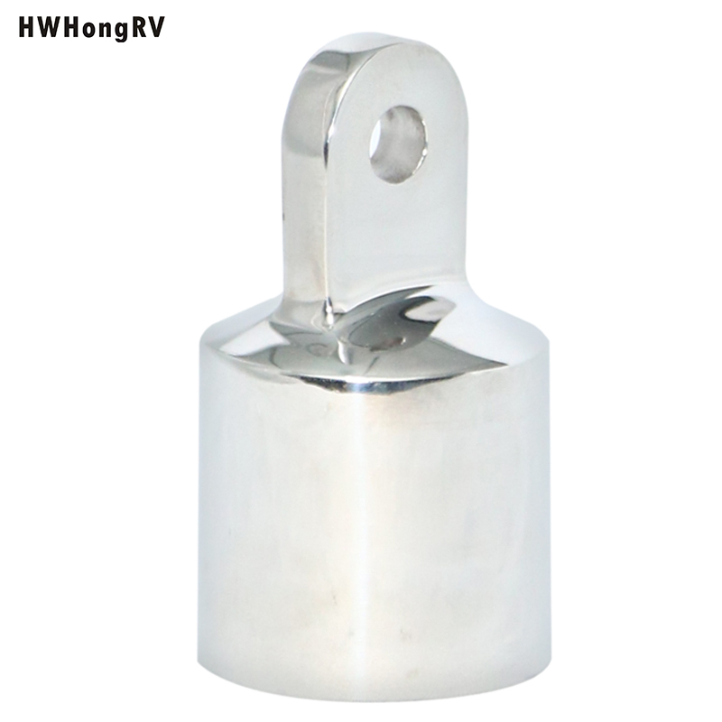 HWHongRV EXTERIOR DEL OJO SS 25 MM Tapa del extremo del ojo Hardware de montaje superior Acero inoxidable marino 316 Grado resistente Bimini Top Acero inoxidable Extremo del ojo Bola y casquillo 