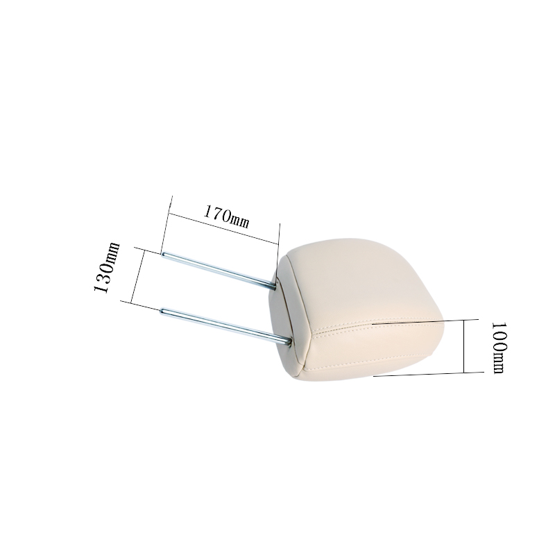 HW-HRLR130--Reposacabezas de cuero beige