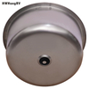 HWHongRV accesorios caravana autocaravana Campervan Fregadero de acero inoxidable con tapa de cristal lavabo plegable para barco grifo integrado