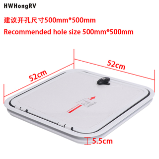 Hwhongrv Escotilla recreativa/multiusos para autocaravana con respaldo plano, color blanco polar, compartimento para puerta de acceso a almacenamiento de manguera para autocaravana