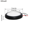 Lámpara de techo LED de 10-30V, lámpara Interior de remolque para autocaravana de 3 pulgadas, luz LED de 3W, montaje de techo de 3200K para yate con anillo negro