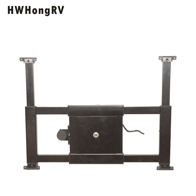 Mesa elevadora eléctrica de 12V CC, mesa de aleación de aluminio, mesa de rotación de 360 ​​grados, traducción de cuatro vías con función antipellizco