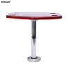 HWHongRV Fácil de desmontar campervan rv Patas de mesa telescópicas con tablero de roble Aleación de aluminio