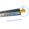HC-5303T Corredera de bola de alta resistencia, totalmente extraíble, de tres secciones, para autocaravanas