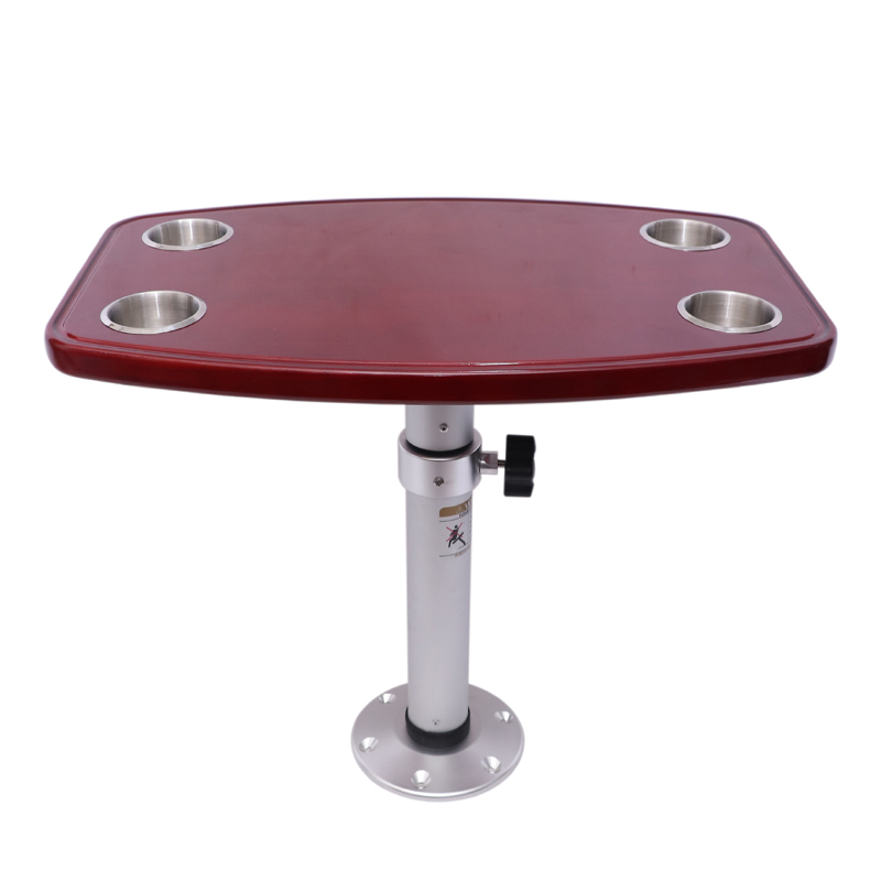 HWHongRV Pata de mesa ajustable para autocaravana móvil con tablero de roble, patas de mesa continuas de aleación de aluminio