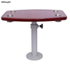 HWHongRV Casa rodante marina fácil de desmontar Patas de mesa ajustables en cualquier altura con tablero de roble Aleación de aluminio