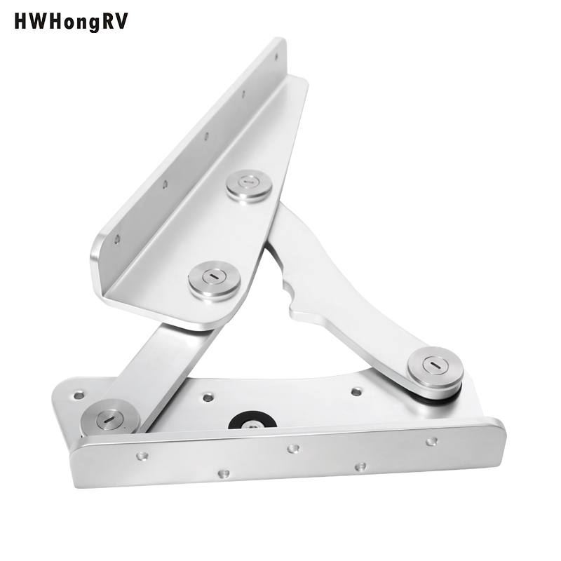 BISAGRA DE BOLSTER ROLL BACK Juego de bisagras para asiento de banco Bisagras de soporte de asiento de aluminio con escudo