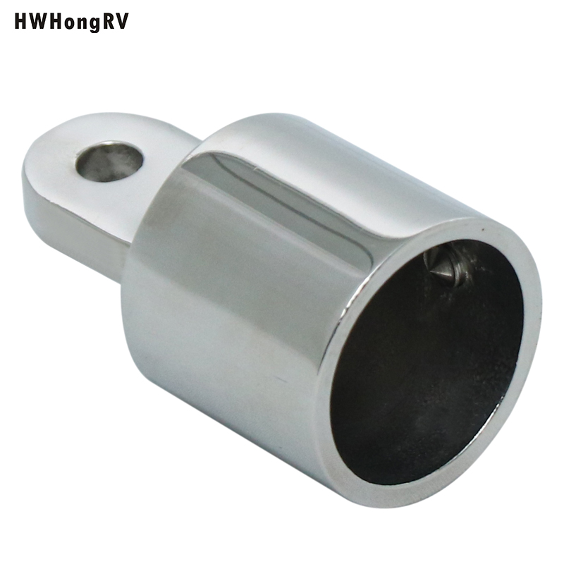 HWHongRV EXTERIOR DEL OJO SS 25 MM Tapa del extremo del ojo Hardware de montaje superior Acero inoxidable marino 316 Grado resistente Bimini Top Acero inoxidable Extremo del ojo Bola y casquillo 