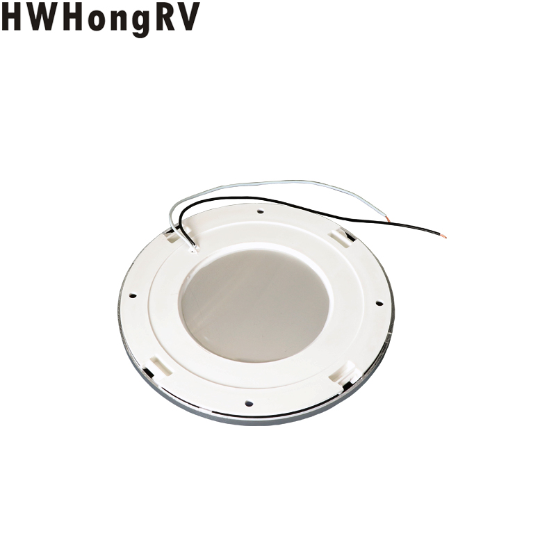 Lámpara redonda grande para RV con interruptor de encendido y apagado