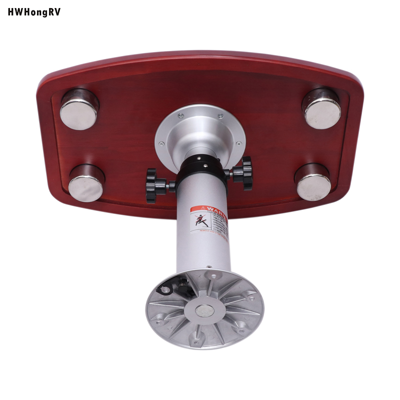 HWHongRV campervan ajustable Pata de mesa móvil para autocaravana rv con tablero de roble Aleación de aluminio