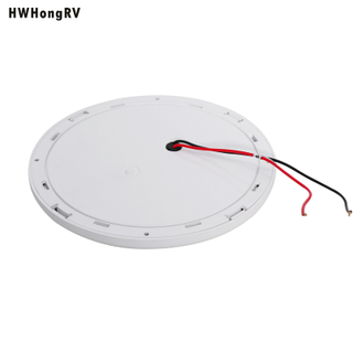 HWHongRV Dia.6.5in LED lectura techo de coche caravana autocaravana furgoneta remolque Interior 10-30V cúpula techo luz de techo lámpara de lectura dinámica