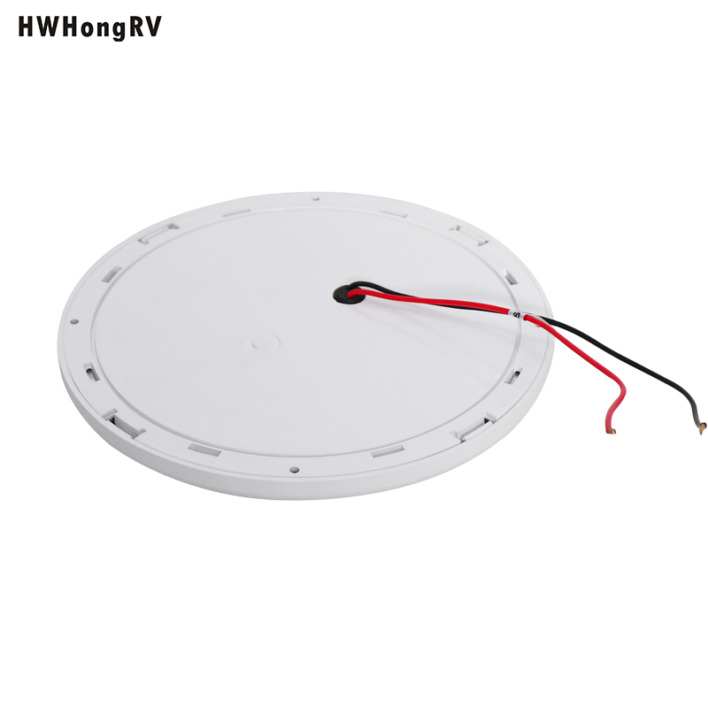 HWHongRV Dia.6.5in LED lectura techo de coche caravana autocaravana furgoneta remolque Interior 10-30V cúpula techo luz de techo lámpara de lectura dinámica