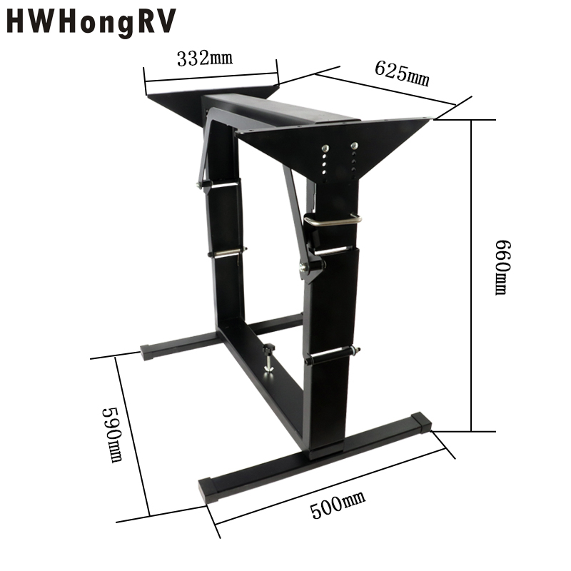 Piezas de mesa para autocaravana, patas de mesa para caravana, soporte para cama de furgoneta, soporte para patas de mesa, altura ajustable, bonitos Kits interiores desplegables, HW-RTL70