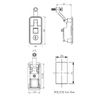 HW-2960-BK---Cerradura de puerta de apriete tipo compresión