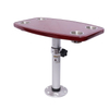 HWHongRV Pata de mesa ajustable para autocaravana móvil con tablero de roble, patas de mesa continuas de aleación de aluminio