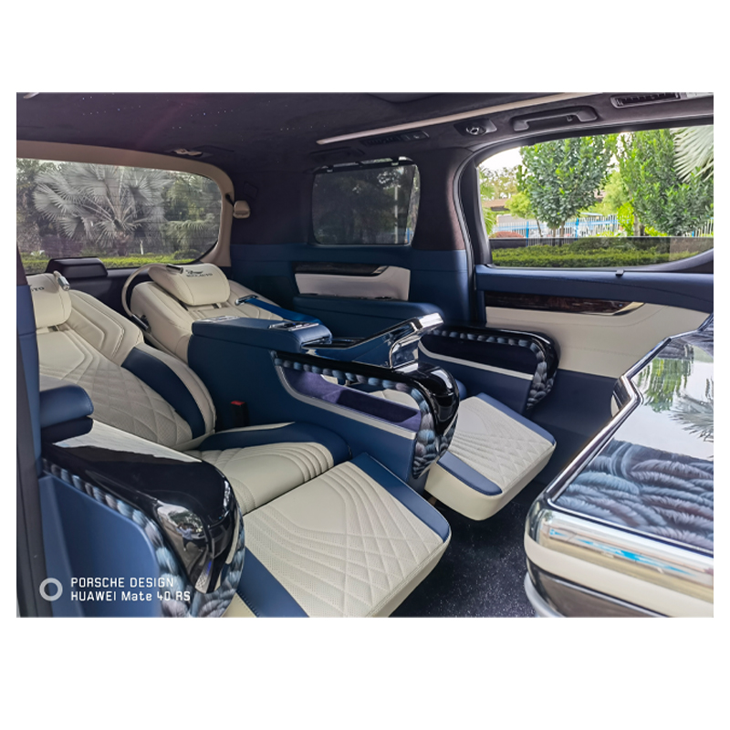 Divisor de coche vip para minibús HWHongRV, para furgoneta limusina con asiento eléctrico de clase empresarial RV