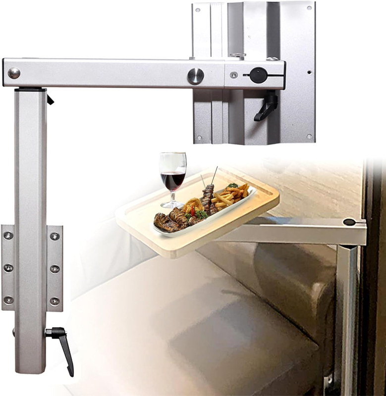 HWHongRV Pata de mesa para Rv con mesa plegable giratoria de 360 ​​grados extraíble de aleación de aluminio de primera calidad, soporte para patas de mesa para Rv, pontón, camión, camper, remolque de viaje