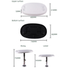 HT-M01N+HT-BSO El sistema de mesa plegable extraíble para vehículos marinos y autocaravanas con 4 portavasos está hecho de ABS y aluminio