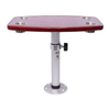 HWHongRV Pata de mesa ajustable para autocaravana móvil con tablero de roble, patas de mesa continuas de aleación de aluminio