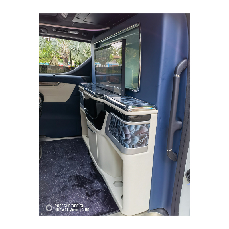 Divisor de coche vip para minibús HWHongRV, para furgoneta limusina con asiento eléctrico de clase empresarial RV