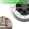 Extractor de aire para vehículos recreativos de 12 V, ventilador de ventilación de techo de 60 CFM, ventilación de techo para vehículos recreativos, extractor de techo para caravanas de ABS para barcos marinos, yates, remolques y autocaravanas