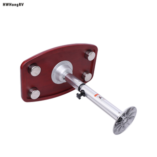 HWHongRV Fácil de desmontar campervan rv Patas de mesa telescópicas con tablero de roble Aleación de aluminio