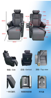 HWHongRV asiento de coche eléctrico para furgoneta MPV limusina RV autocaravana camper van asientos interiores de lujo Coaster Alphard Vellfire