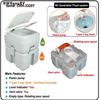 WC Camping RV canotaje inodoro portátil al aire libre RV Cassette caravana RV marino inodoro Camper inodoro portátil de viaje