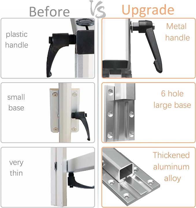 HWHongRV Pata de mesa para Rv con mesa plegable giratoria de 360 ​​grados extraíble de aleación de aluminio de primera calidad, soporte para patas de mesa para Rv, pontón, camión, camper, remolque de viaje